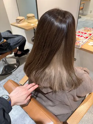 セミロング カラー オスズ 🎀´-のヘアスタイル