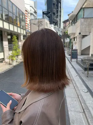 ミディアム カラー ヘアアレンジ 美髪/透明感/レイヤ ーTATSUKI☘️のヘアスタイル