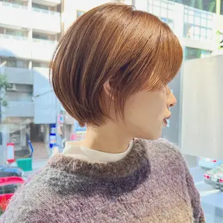 ショート カラー 髪質改善 中川　翔のヘアスタイル