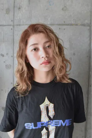 ミディアム カラー ✨髪質改善縮毛矯正✨ 宇田川修平のヘアスタイル
