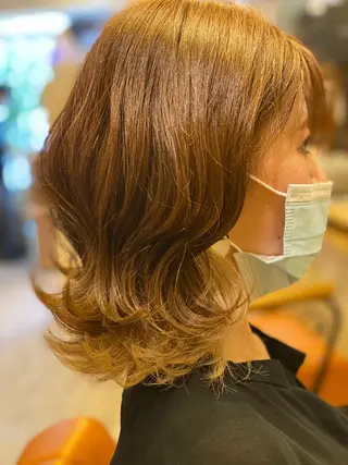 ミディアム 髪質改善 大内翔太のヘアスタイル