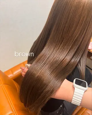 ロング 【完全個室】髪質改善 暖色カラー/山崎唯奈のヘアスタイル