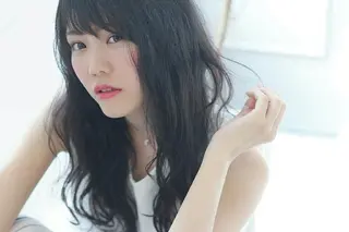 ロング カラー 原木 康臣のヘアスタイル