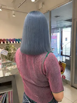 セミロング カラー 浅野 匠のヘアスタイル