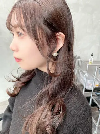 ミディアム カラー 韓国ヘア 店長NEGIのヘアスタイル