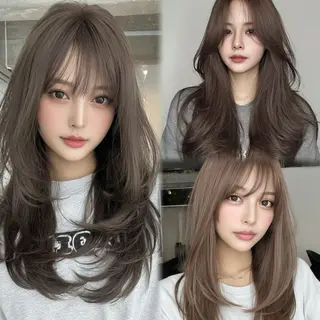 ロング カラー 🎀韓国レイヤー YURINA🎀のヘアスタイル