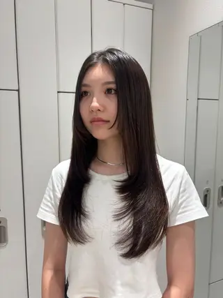 ロング 艶髪໒꒱／透明感 カラー🍀_そら🪽のヘアスタイル