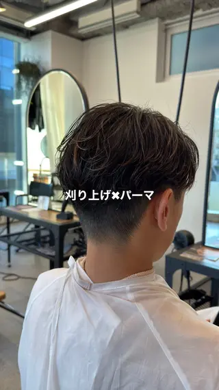 ショート シャドウパーマ No.1うえちりくのヘアスタイル
