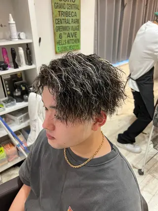 ショート パーマ メンズ 💈men's💈 satoru中目黒のヘアスタイル