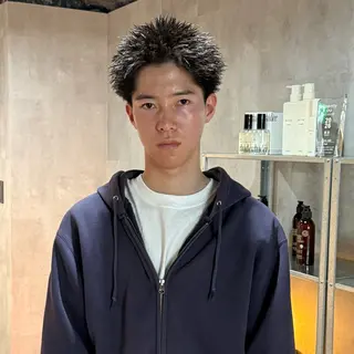 ショート カラー メンズ スパイキーショート/ 短髪/渋谷/kiyoのヘアスタイル