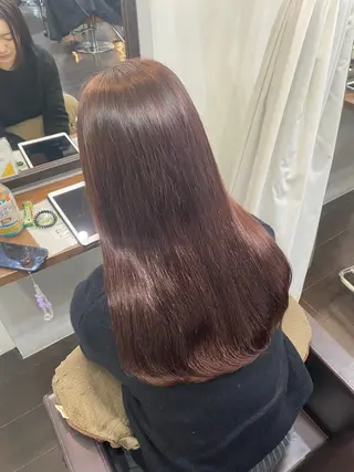 ロング カラー ヘアアレンジ 🍒ᩚ名駅/艶髪 縮毛矯正/あゆ🍒ᩚのヘアスタイル