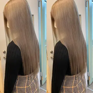 ロング カラー ⭐️横浜ブリーチ特化 美容師　堤涼⭐️のヘアスタイル
