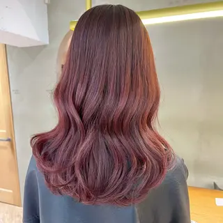 セミロング カラー レイヤーカット/暖色 カラー/mao🎀のヘアスタイル