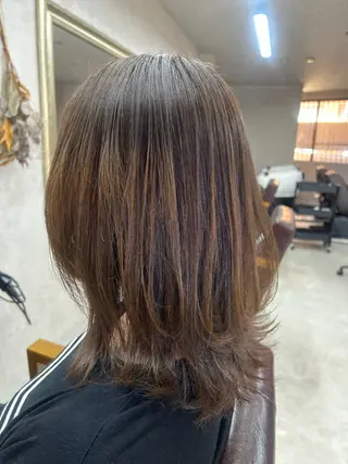 ミディアム カラー Lien 深井店のヘアスタイル