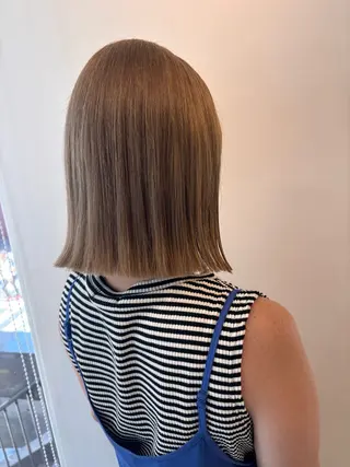 ミディアム 海外風ヘア 野田光也のヘアスタイル