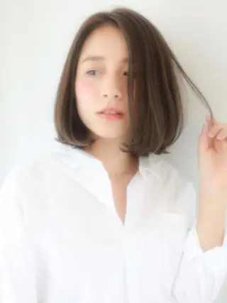ミディアム カラー レイヤーカット✂️ 横浜No1♡下鳥翔子のヘアスタイル