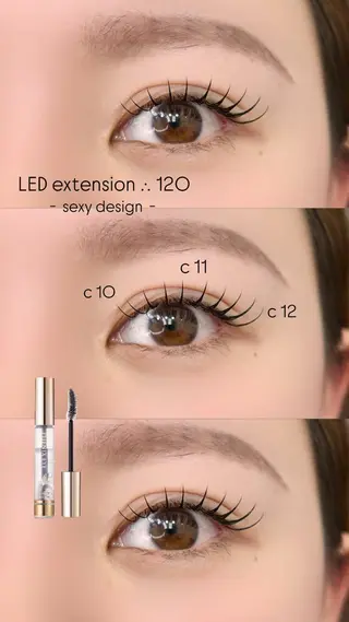 マツエク・マツパ mila ⏾ conのマツエク・マツパデザイン