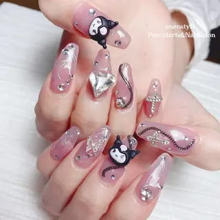 ミディアム ネイル 🐾enen style 🐾のネイルデザイン
