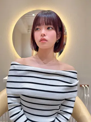 ショート カラー 縮毛矯正✨🫧 レイヤー川村利幸のヘアスタイル