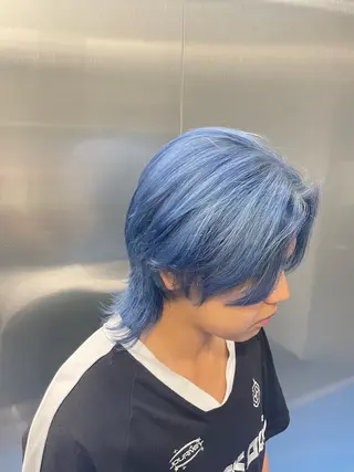 メンズ カラーブリーチ特化 石原勇希のヘアスタイル