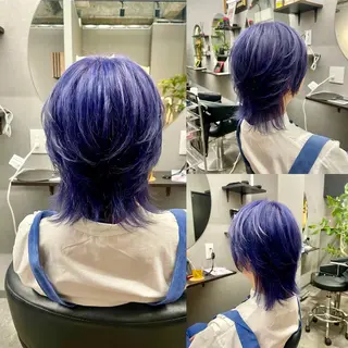 ミディアム カラー ヘアアレンジ メンズ キッズ ✨最強美容師✨ 💙にっしー西村💙のヘアスタイル