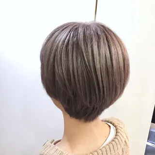 ショート カラー 🤍ムラ修正ブリーチ 🤍原宿/YUUのヘアスタイル