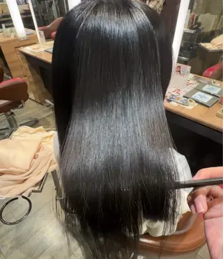 セミロング メンズパーマ/レイヤ ーカット岡田遥希のヘアスタイル