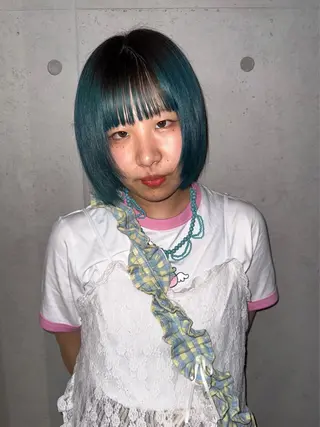 ミディアム 河坂 昌恵のヘアスタイル