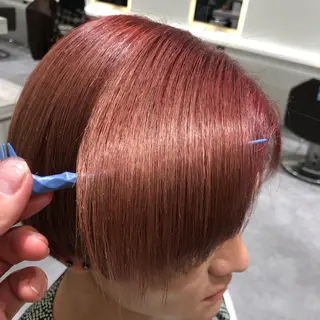 ショート カラー パーマ メンズ ムトウセイマ/ 縮毛矯正/ブリーチのヘアスタイル