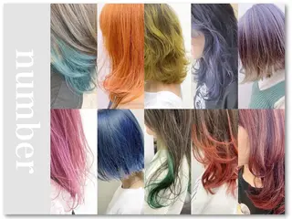 セミロング カラー newi saLyu ネウィ　サリューのヘアスタイル