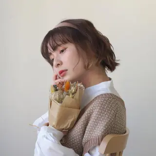 ミディアム カラー メンズパーマ/カラー /須藤　大貴のヘアスタイル