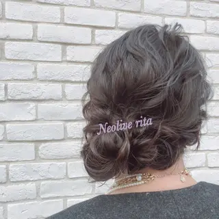 ヘアアレンジ 原 麻耶のヘアスタイル