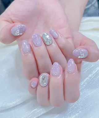 ネイル candy nail 韓国風ワンホンネイルのネイルデザイン