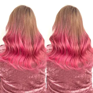 ロング カラー ブリーチ無しダブル カラー🦕まどかのヘアスタイル