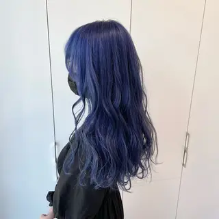 セミロング カラー 🤍💕ブリーチカラ ーAyaka💕🤍のヘアスタイル