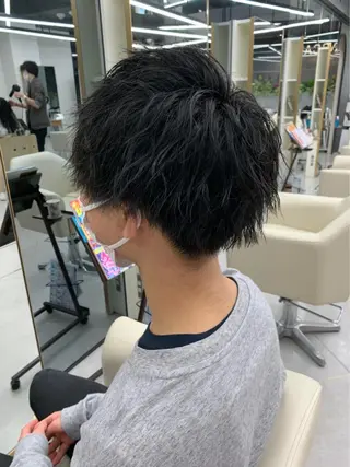 パーマ メンズ 梶 久菜乃のヘアスタイル