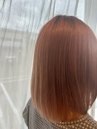 ミディアム カラー 鏡原 実和のヘアスタイル