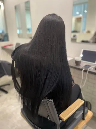 ロング 京都美容師 塩のヘアスタイル