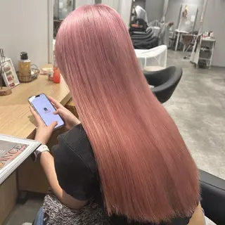 ロング カラー 韓国ヘア×レイヤー カット/上田丈也のヘアスタイル