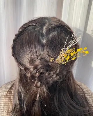 ロング ヘアアレンジ 縮毛矯正🤍 盛れるボブ/ひかりのヘアスタイル