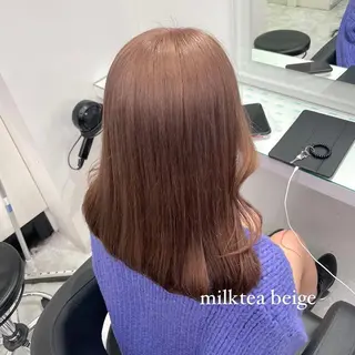 セミロング カラー 韓国ヘア🇰🇷🎀 みきのヘアスタイル