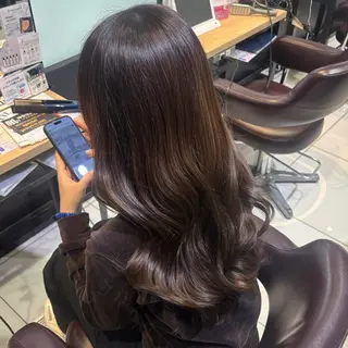 ロング 髪質改善 💠 韓国風うる艶/シオリのヘアスタイル