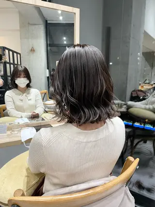 ショート ✨透明感カラー/縮毛 恵比寿HAYATO✨のヘアスタイル