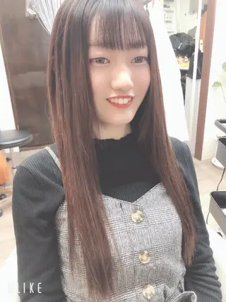 ロング プルエクステ/潤艶 最強矯正/西野入のヘアスタイル