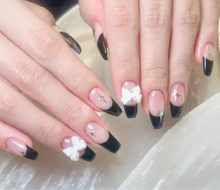 ネイル candy nail 韓国風ワンホンネイルのネイルデザイン