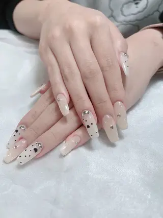 ネイル candy nail 韓国風ワンホンネイルのネイルデザイン