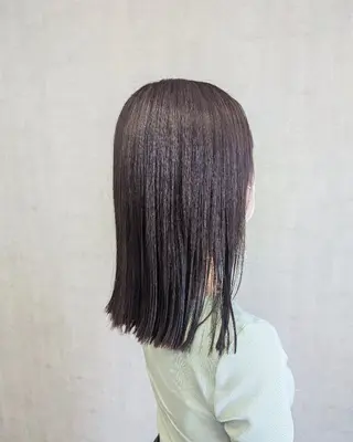 セミロング カラー 小林 梨香のヘアスタイル