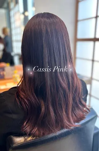 セミロング カラー ⭐️似合わせアップ ⭐️並木奏絵のヘアスタイル