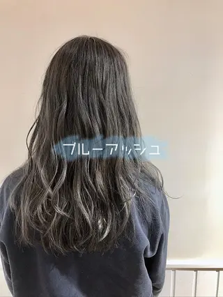 ロング カラー パーマ/ハイライト 💙鶴岡 愛💙のヘアスタイル