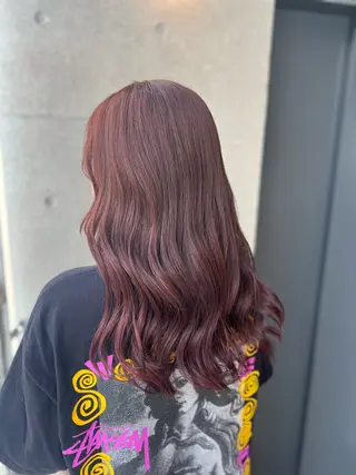 セミロング カラー 吉野 瑳桜のヘアスタイル